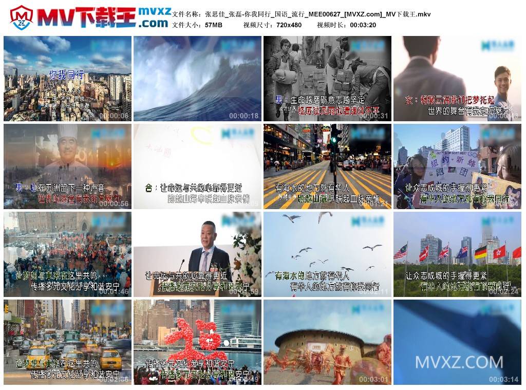 张思佳_张磊-你我同行_国语_流行_MEE00627